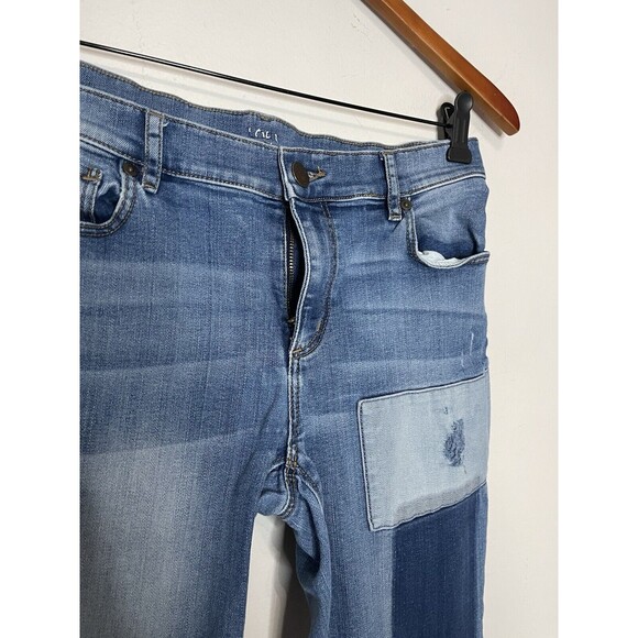 Loft Womens 6 Modern Skinny Ankle Stretch Patchwork Jeans Pants - Picture 11 of 11